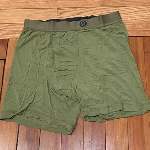 lululemon athletica Olive Green Men's Boxer Briefs with Olive Waistband